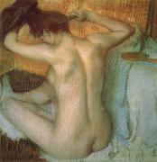 Edgar Degas Woman Combing Her Hair oil